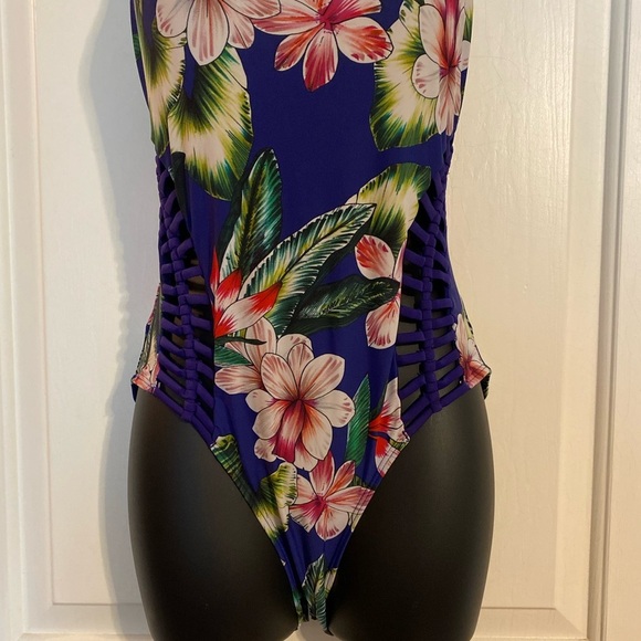 “TINIBIKINI” Floral Tank Weaved Swimsuit - Picture 9 of 11